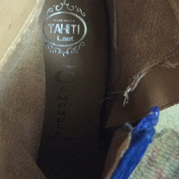 SOLD  Suede Wedge Booties Jeffrey Campbell - Picture 6 of 8